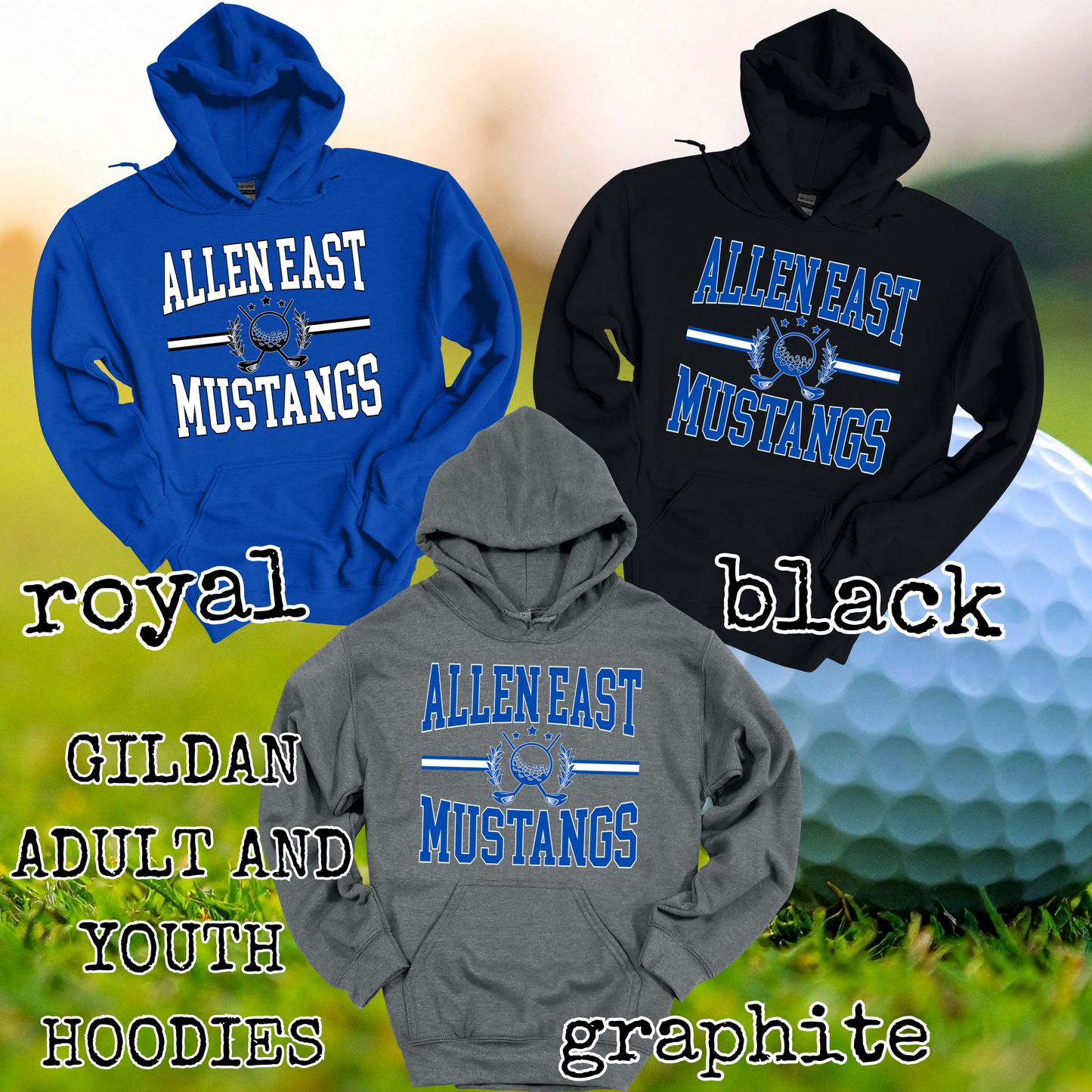 Mustangs Golf Hoodies