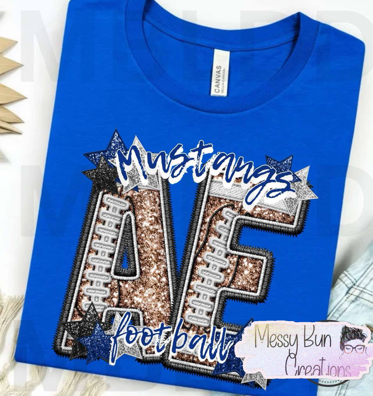 AE Stars and Stitches Football Tee