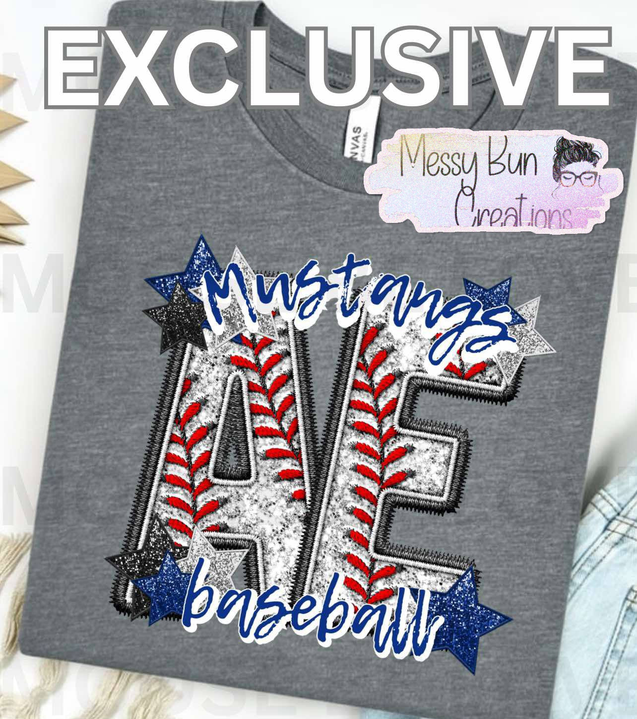 AE Stars and Stitches Baseball Tee