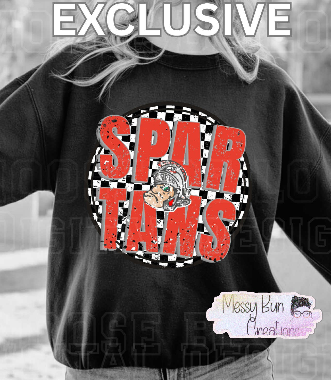 Spartans Checkered Crew