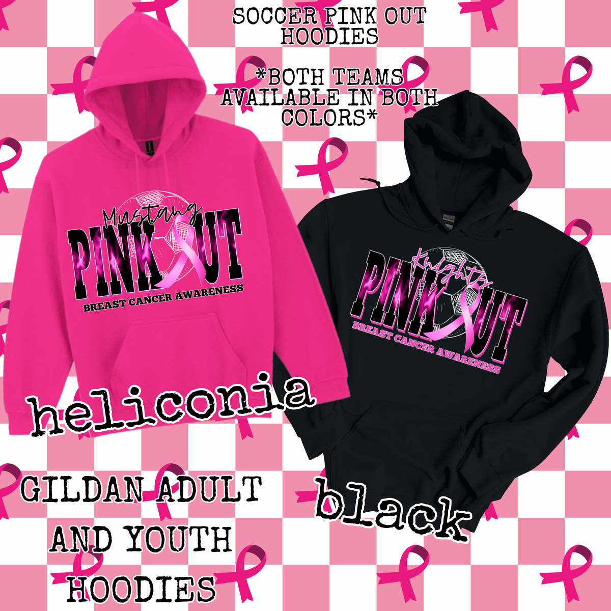 SOCCER PINK OUT HOODIE