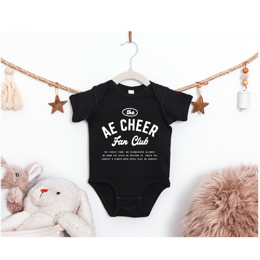 AE Cheer Black Onesie