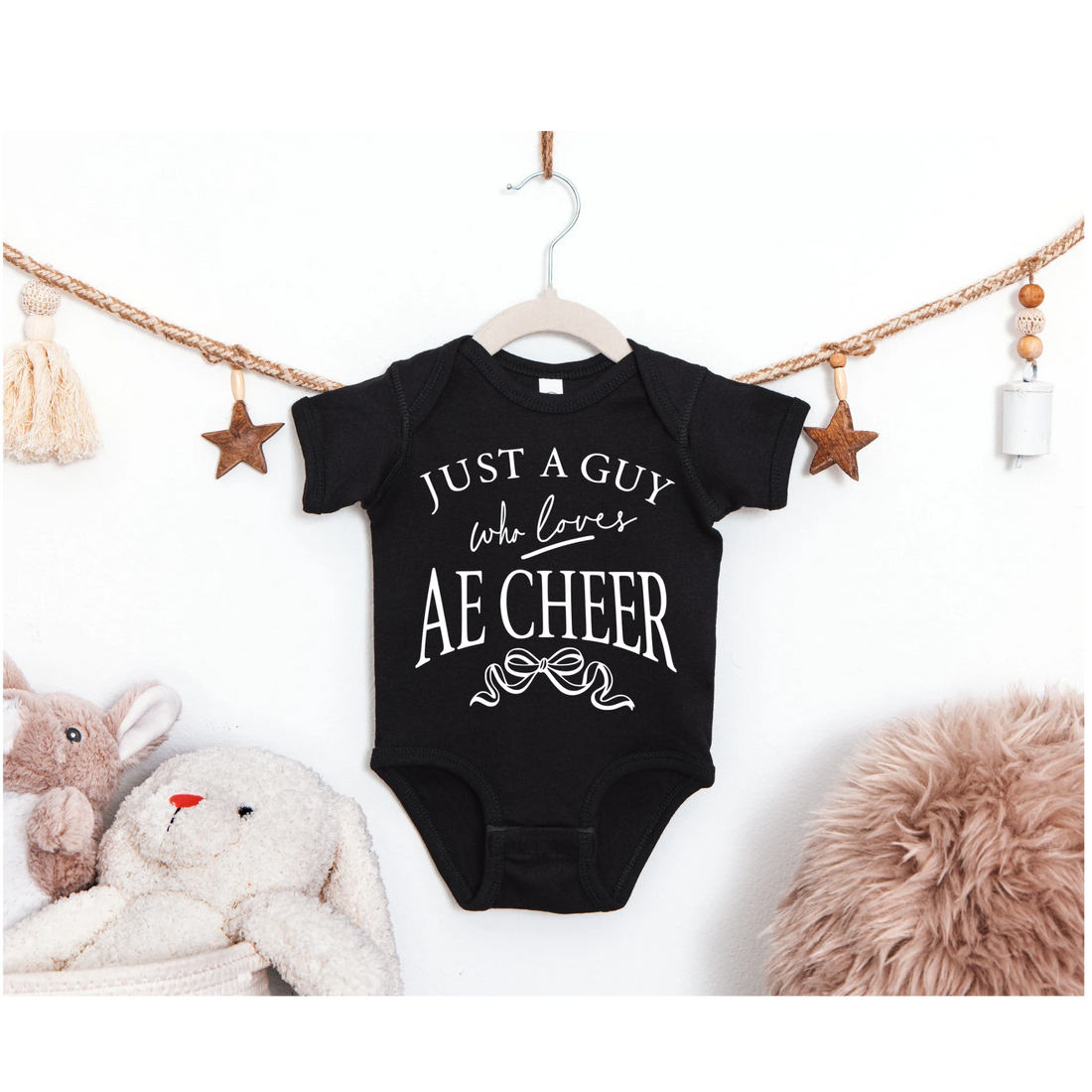 AE Cheer Black Onesie