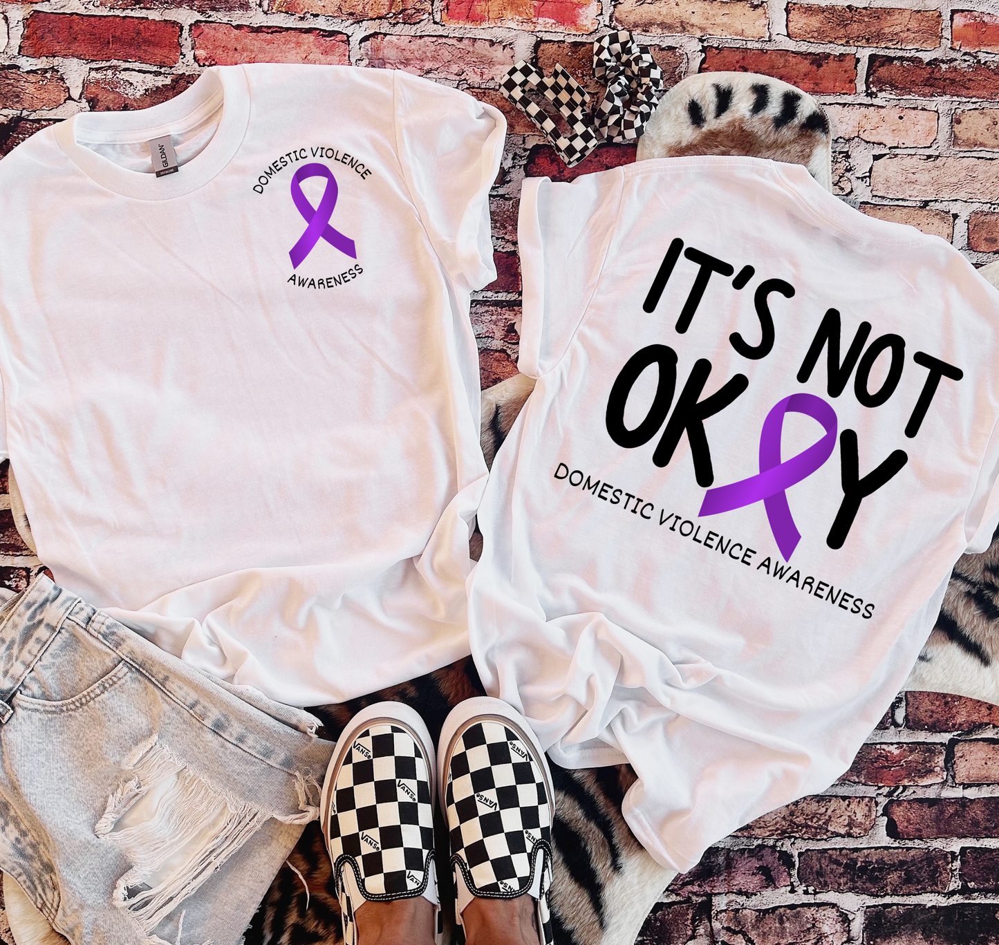 Not Okay DV Awareness Tee