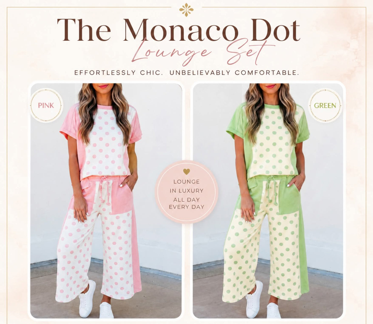Monaco Dot Lounge Set