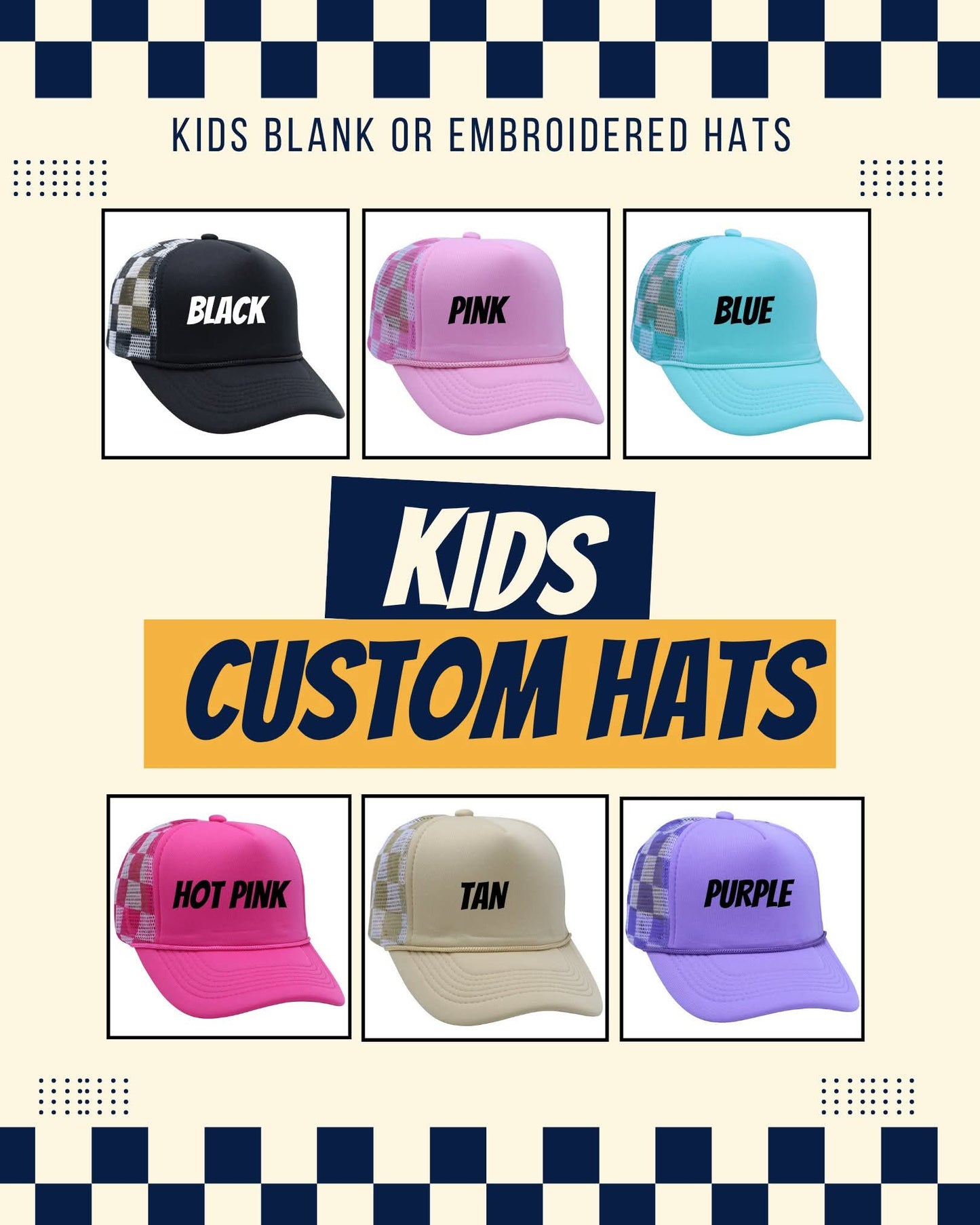 Kids Custom Hat