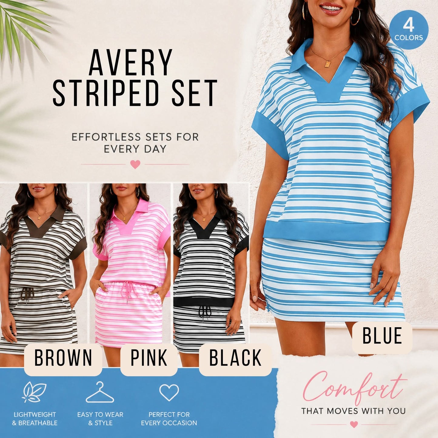 Avery Striped Set