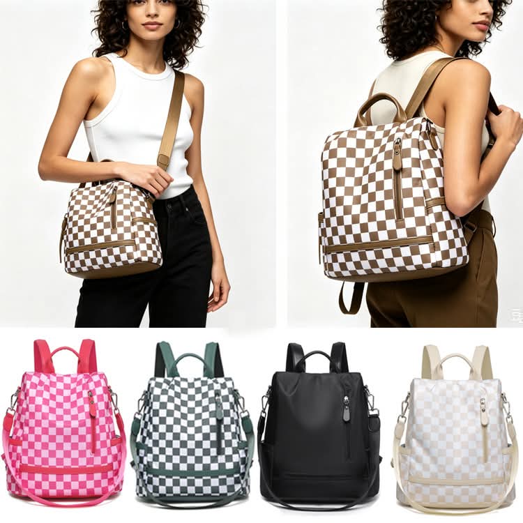 The Camden Check Backpack