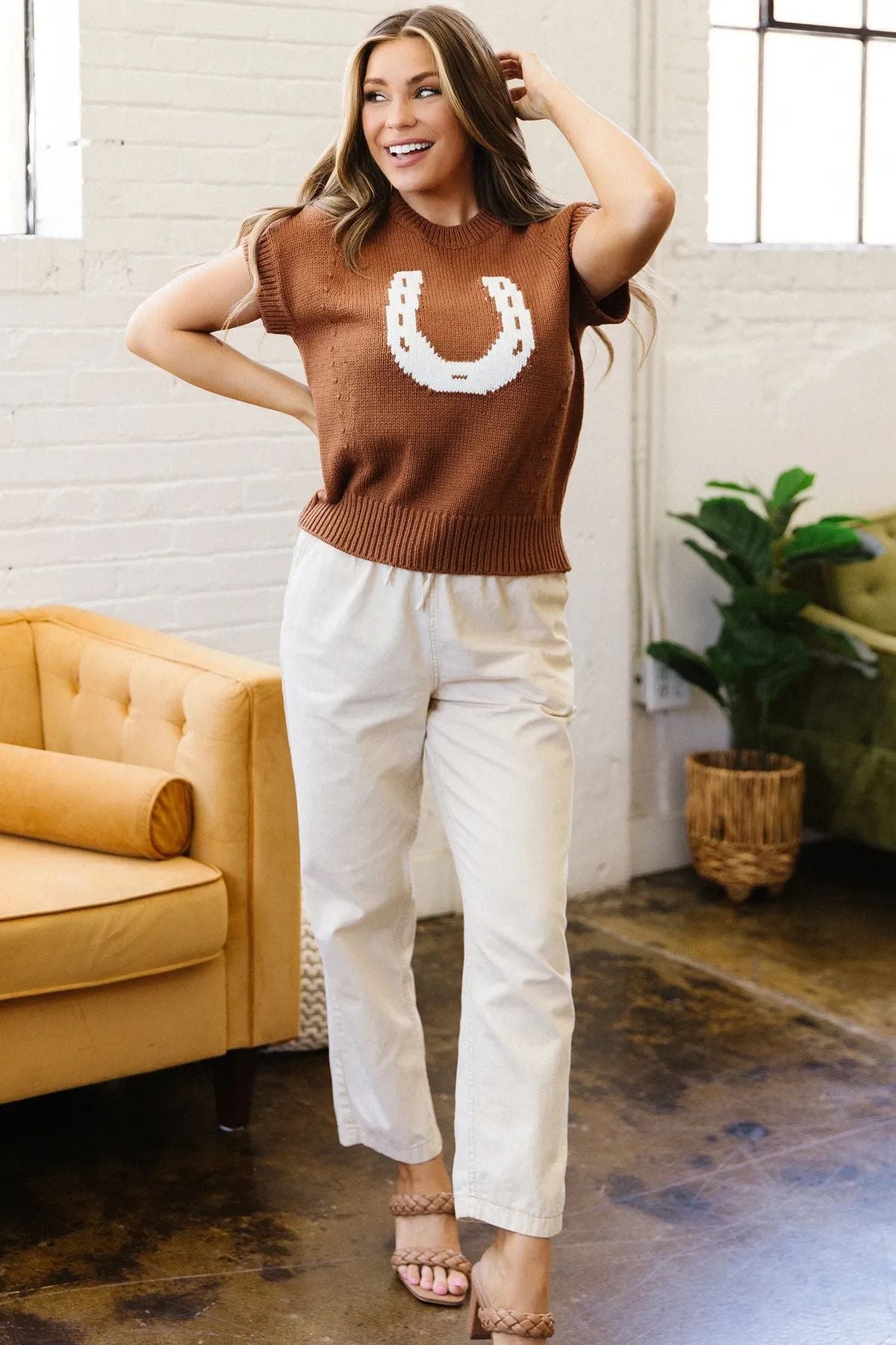 Lucky Horseshoe Sweater
