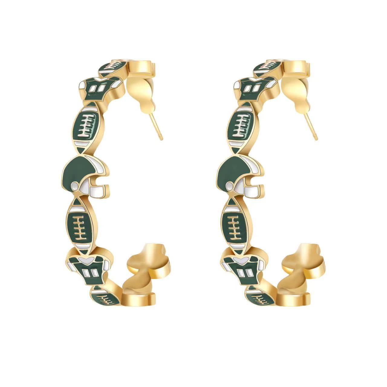 Gane Day Hoop Earrings