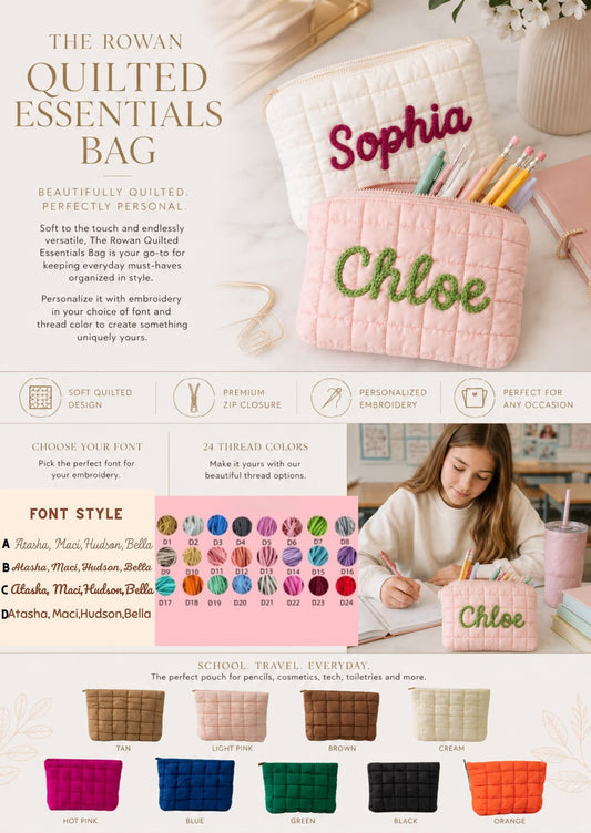 Rowan Quilted Essentials Bag