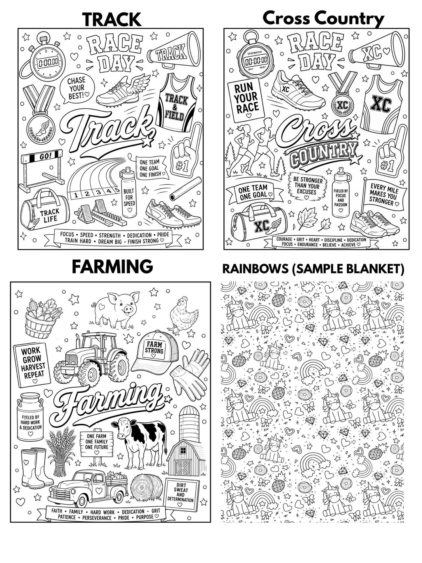 Custom Coloring Blanket (50x60)