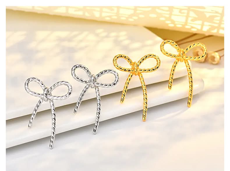 Twisted Bow Earrings