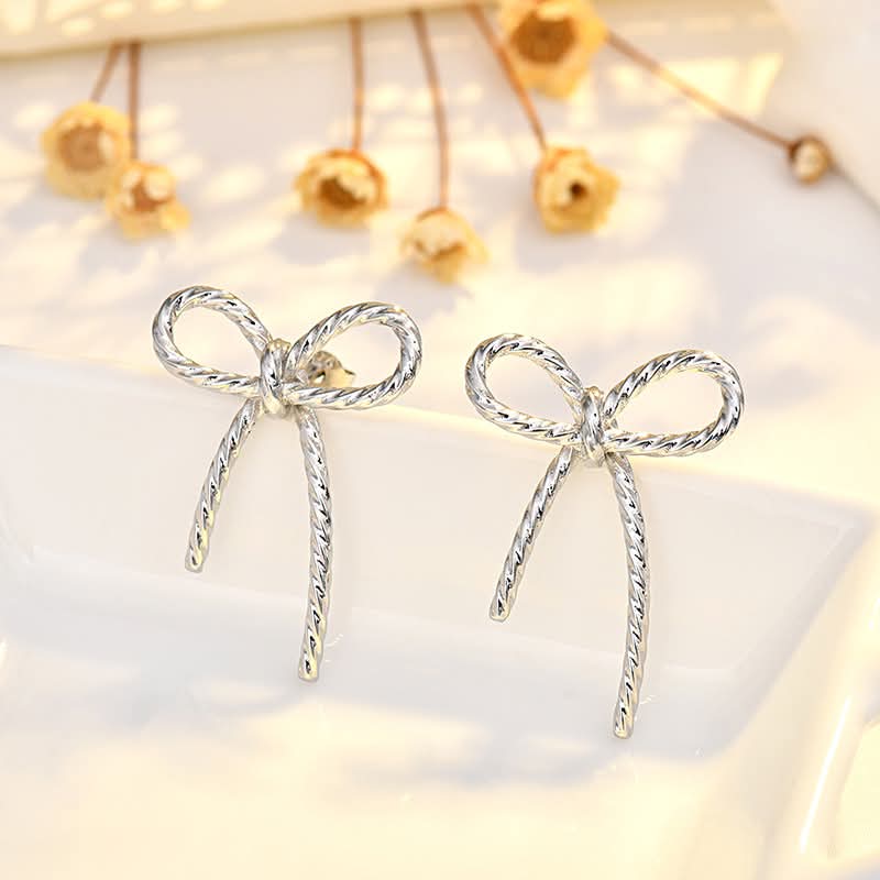 Twisted Bow Earrings