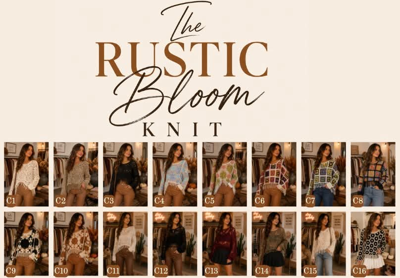 Rustic Bloom Knit