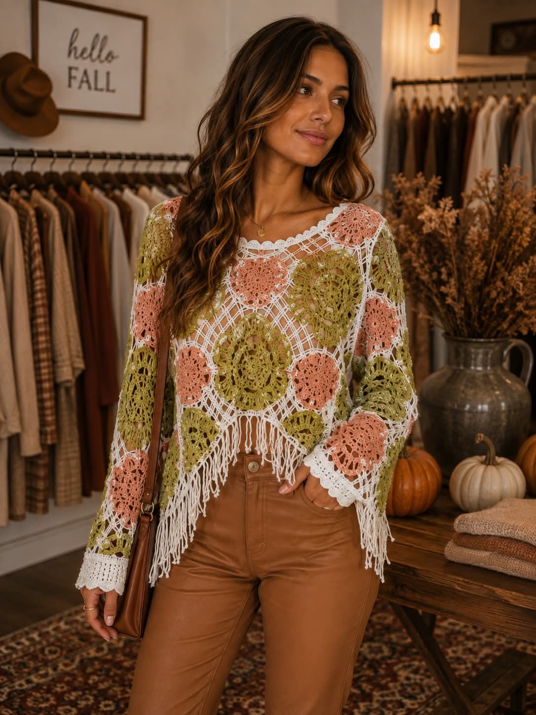 Rustic Bloom Knit