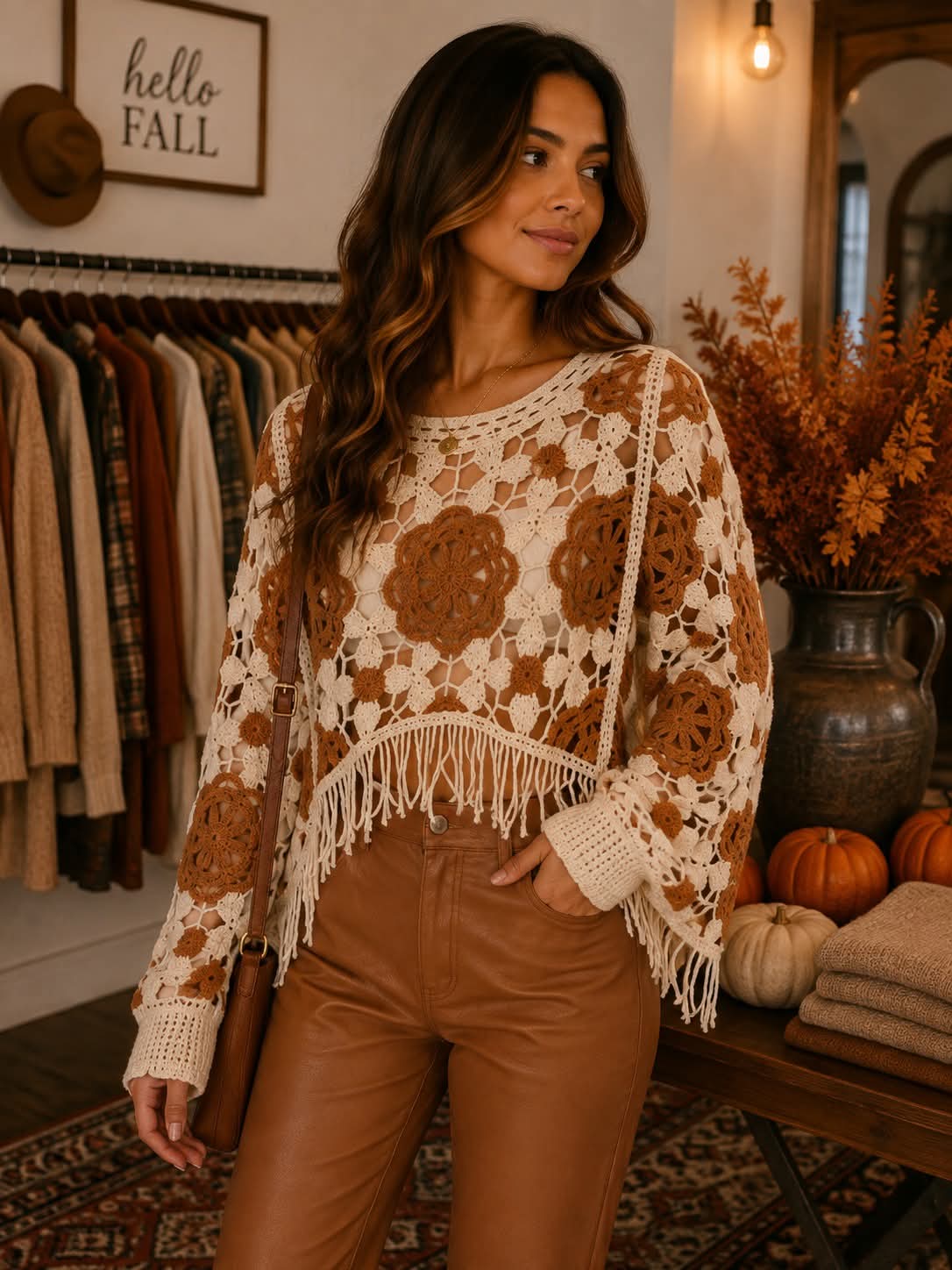 Rustic Bloom Knit