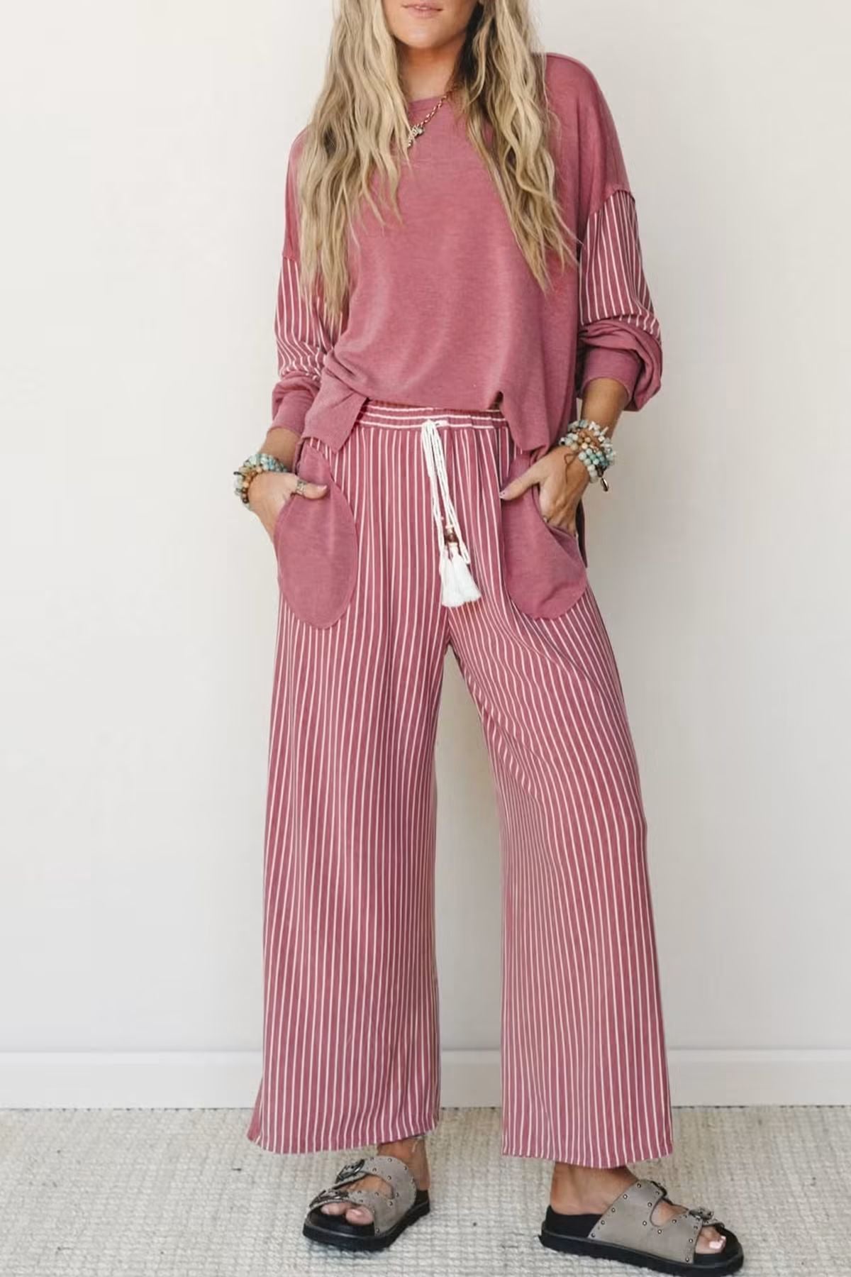 Stripe Lounge Set