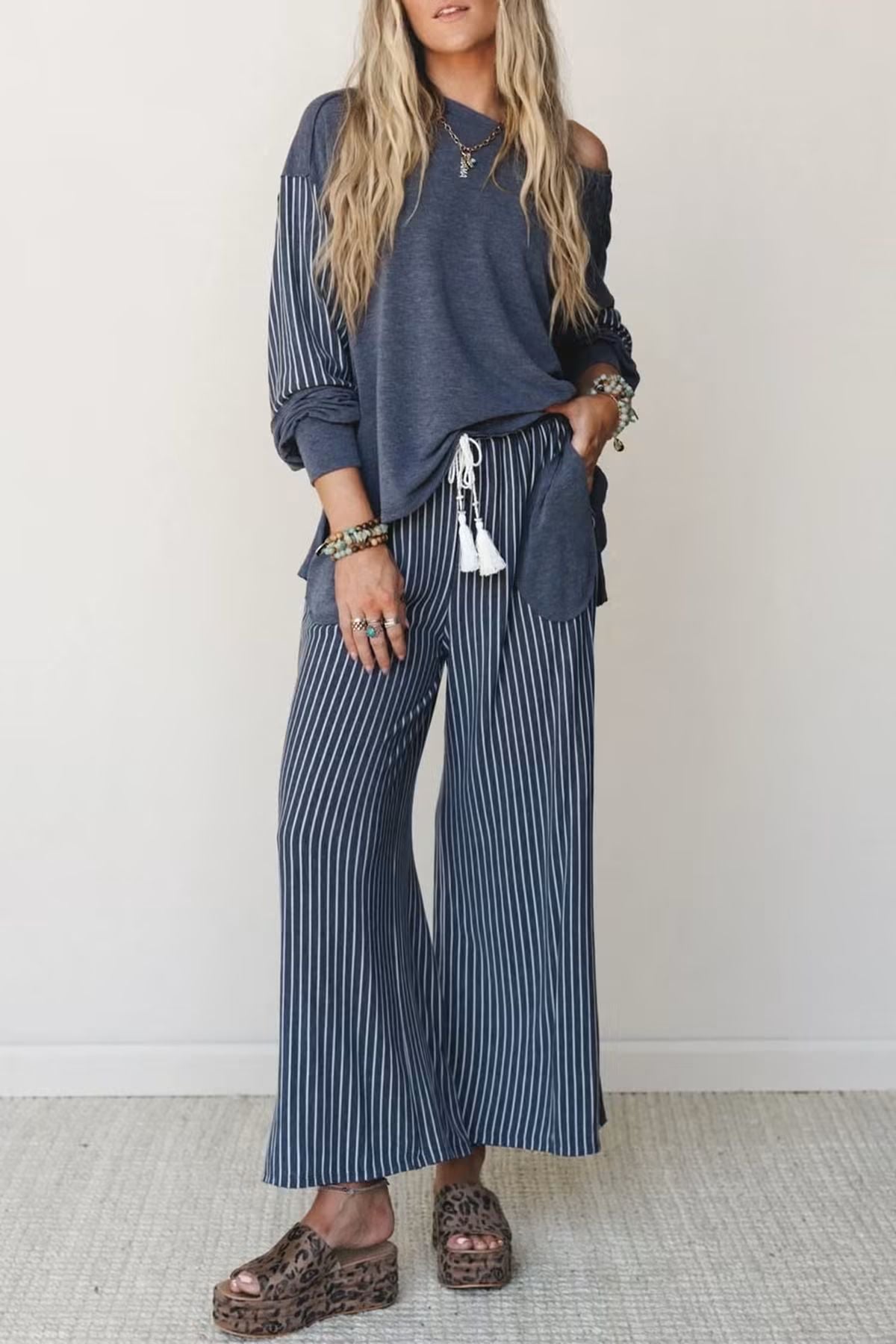 Stripe Lounge Set