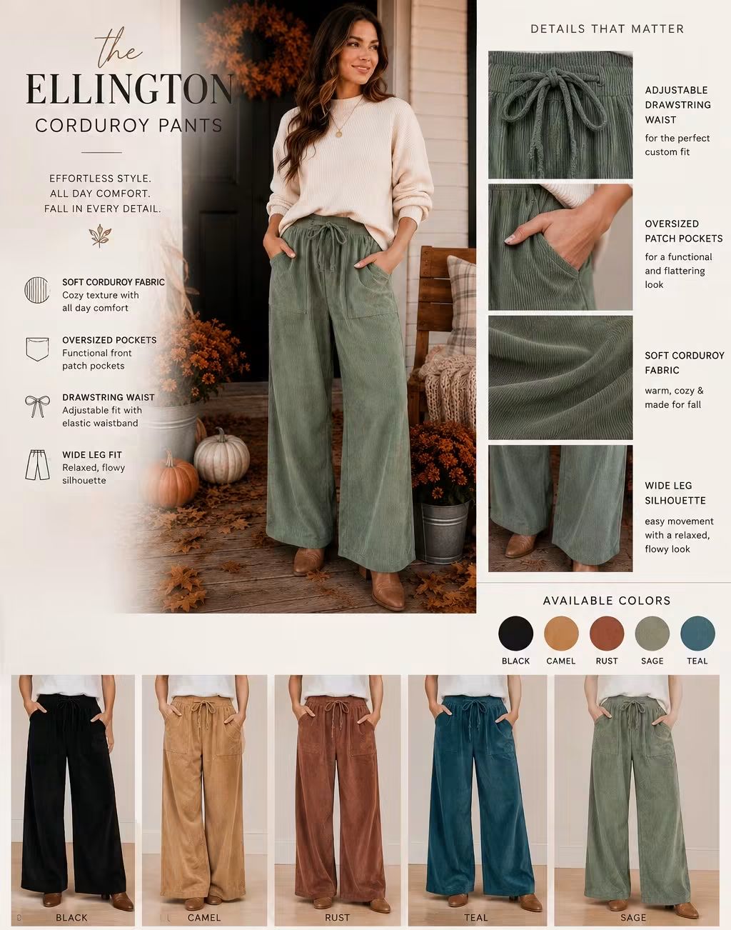 Ellington Corduroy Pants