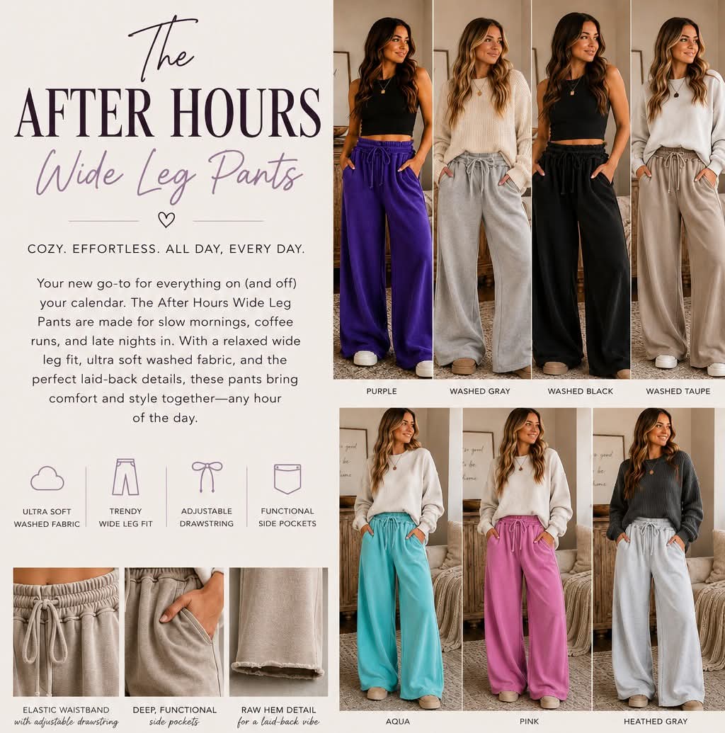 The After Hours Wide Leg Pant