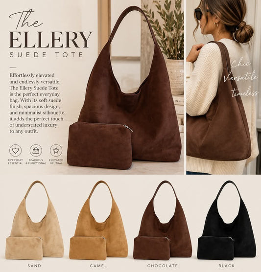 The Ellery Suede Tote
