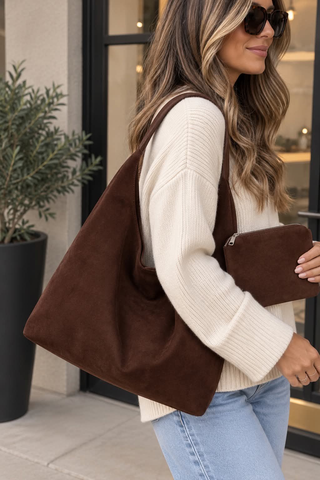 The Ellery Suede Tote