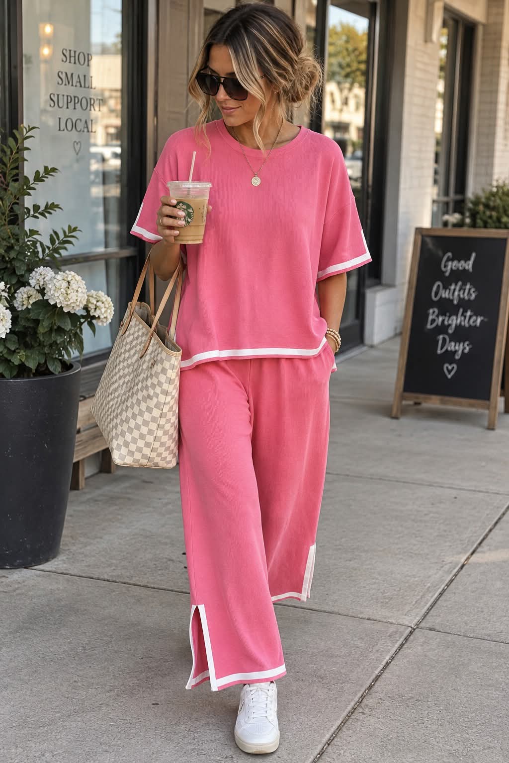 The Wren Contrast Knit Set