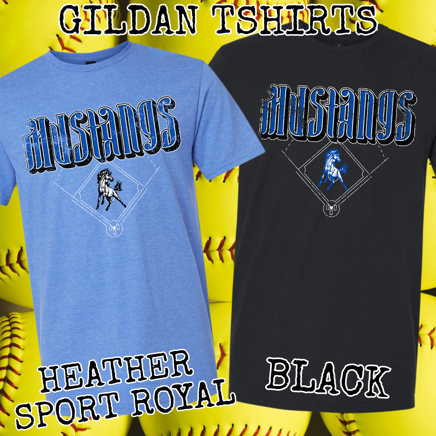 Mustang Softball Tee