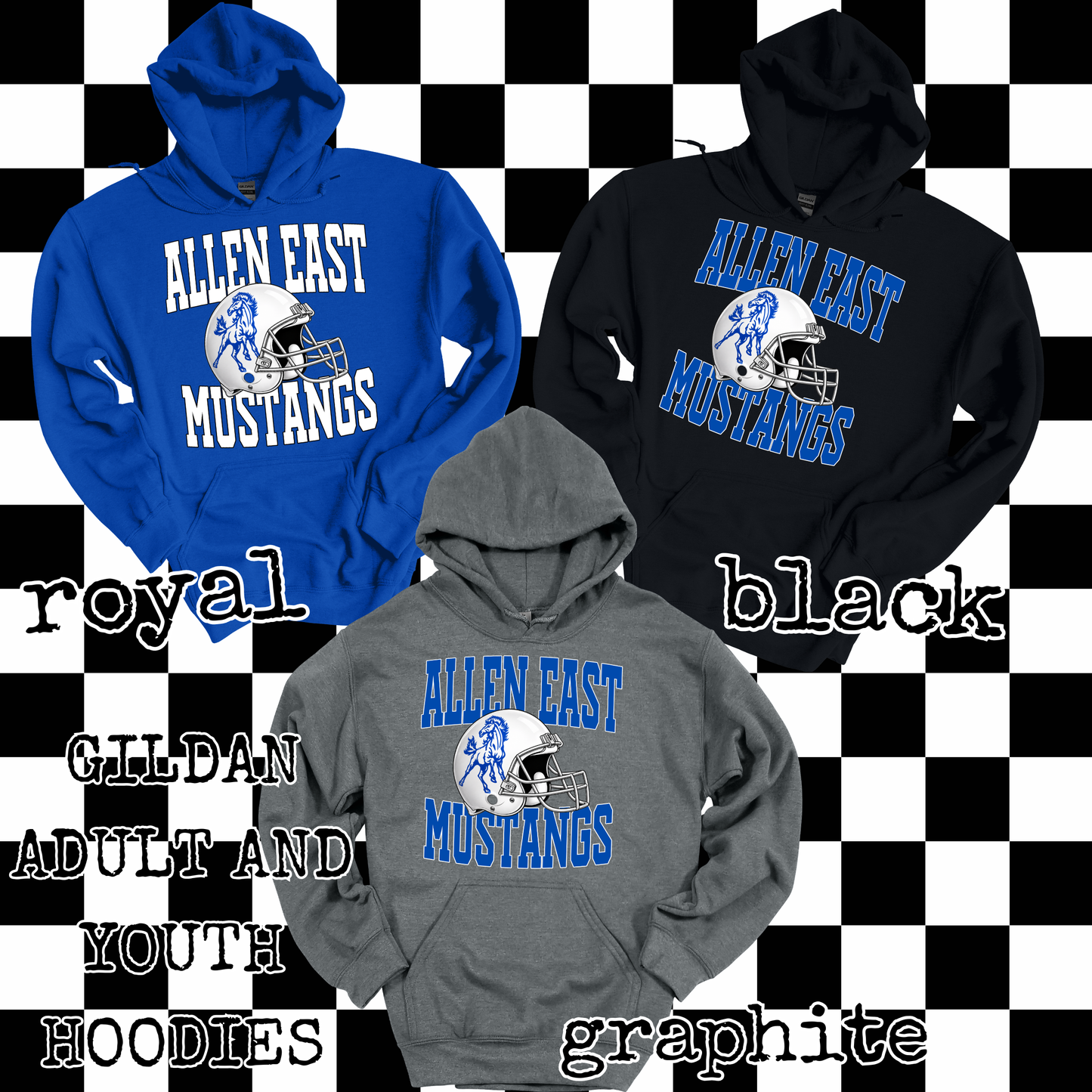 Mustang Helmet Hoodie