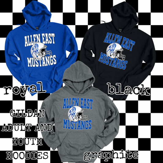 Mustang Helmet Hoodie