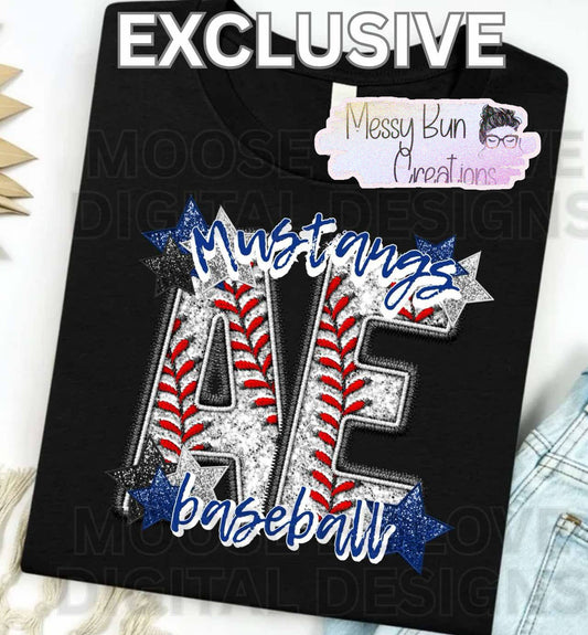 AE Stars and Stitches Baseball Tee