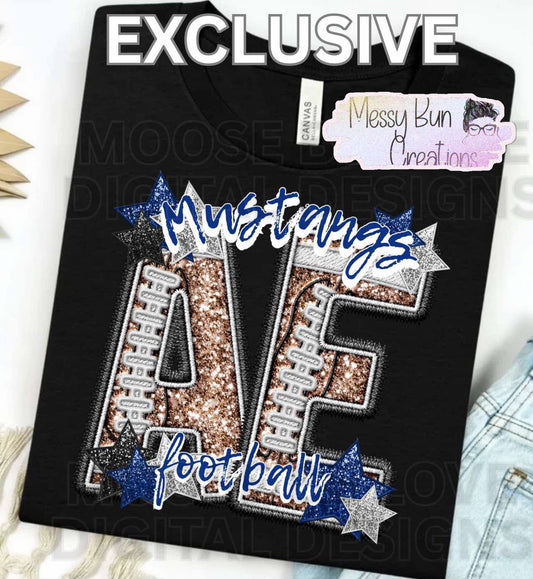 AE Stars and Stitches Football Tee