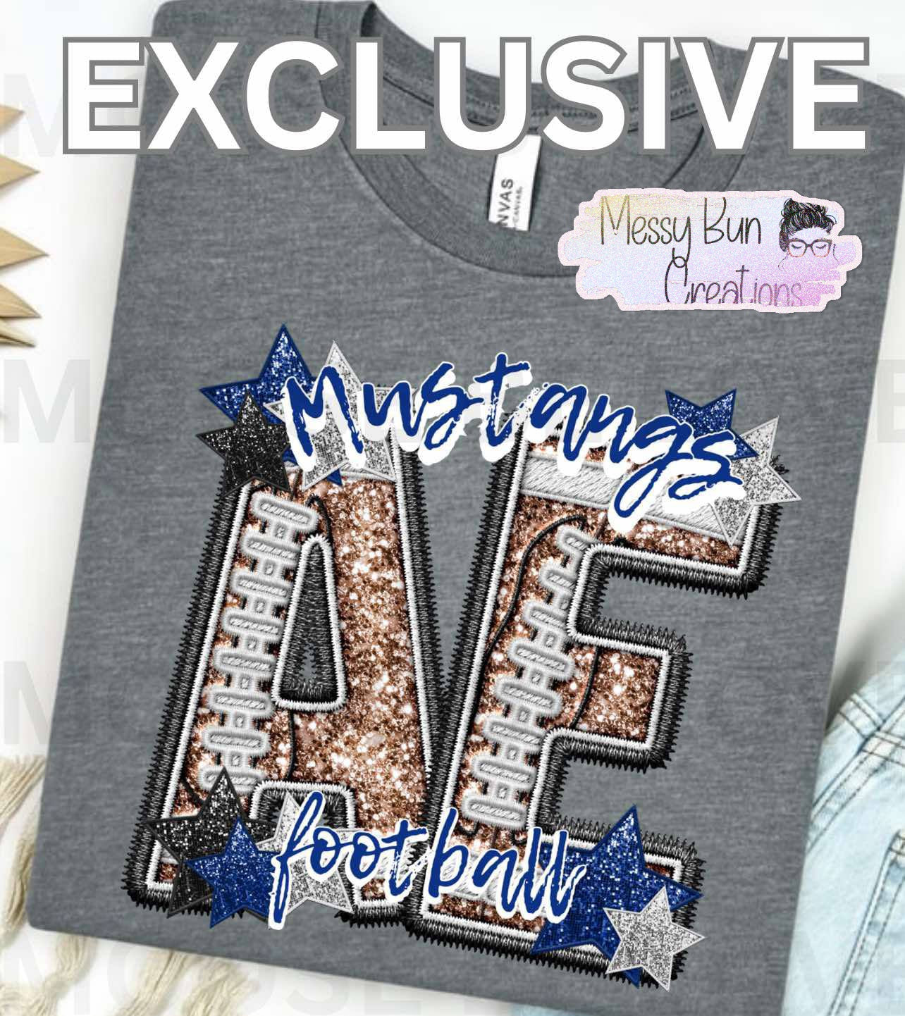 AE Stars and Stitches Football Tee