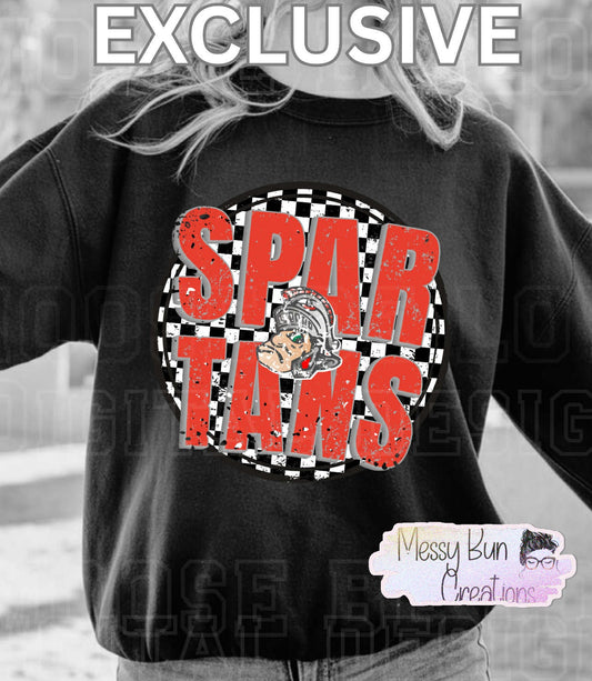 Spartans Checkered Crew