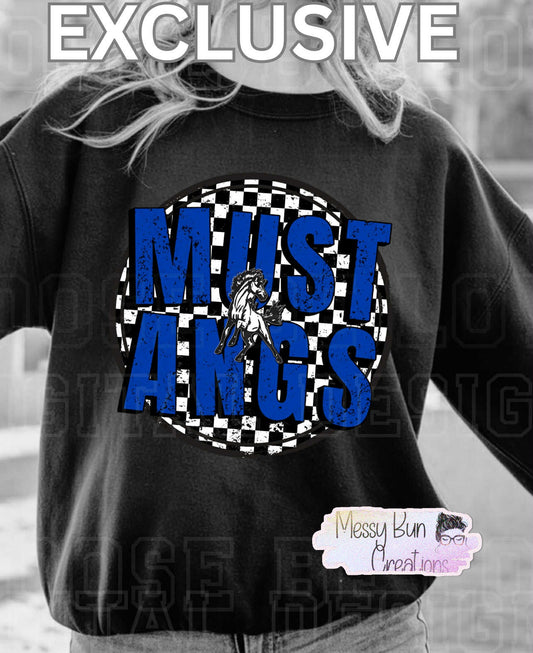 Mustangs Checkered Crew