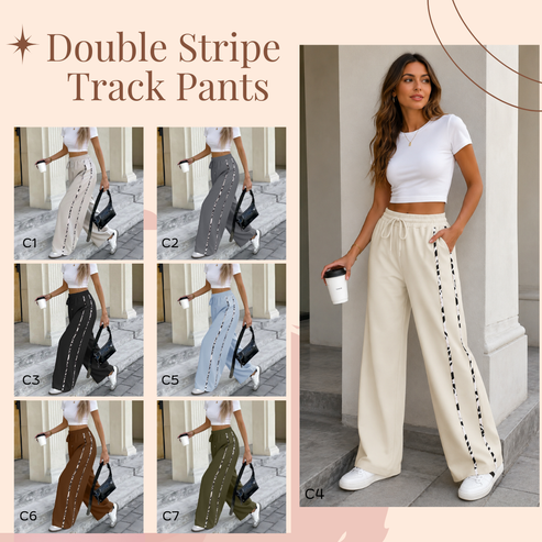 Double Stripe Track Pants