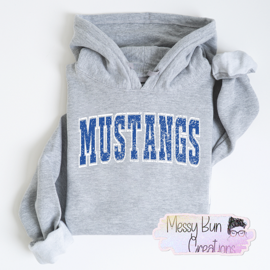 Mustangs Grunge Hoodie