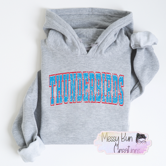 Thunderbirds Grunge Hoodie Youth