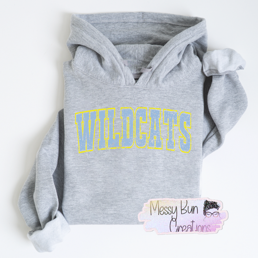 Wildcats Grunge Hoodie Youth